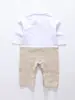 Macacão de manga comprida para meninos, primavera e outono, direto da fábrica, roupa formal de cavalheiro para crianças, macacão de peça única para bebês