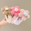 Pasador de Flor Rellena para Mujer, Pinza para el Pelo Linda y Dulce para la Parte Trasera de la Cabeza, Pinza de Pato Grande, Pasador de Otoño e Invierno, Accesorios para el Cabello, Al Por Mayor