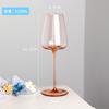 Copa de vino tinto de cristal con color soplado artificial de fábrica para moldear muestras, juego de tazas personalizado