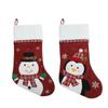 Decoraciones navideñas calientes transfronterizas calcetines navideños bordados bolsas de regalo colgantes de decoración navideña venta al por mayor