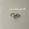 Anillo de moda Onihan de plata de ley S925 diseño de amor sentido de diseño con forma personalidad ins moda simple anillo versátil