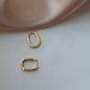 Aretes de Aro Lisos en Forma de U, Modernos y Elegantes, Mini Pinzas para Orejas Únicas, Pequeños y Lindos, Aretes Sencillos, Broqueles, Accesorios para Orejas para Mujer, Verano