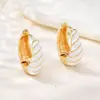 Transfronterizo Nuevo Estilo Lujo Ligero Moda de Gama Alta Versátil Aceite Goteando Accesorios de Nicho Puños para Oreja Joyería Al por Mayor