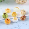 Brinquedos de comida em miniatura para casa de bonecas, pães e doces simulados, modelo para brincar de faz de conta, ornamento de decoração de mesa