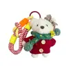 Bufanda de Suéter Linda Llavero de Muñeco Oso Muñeca Creativa con Lazo Colgante para Bolsa Colgante Decorativo de Moda