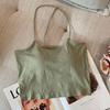 Camisole de Alça para Meninas Quentes Roupa Externa Feminina Sem Costas Roupa Íntima Curta Desejo Puro Sem Costura Envolto no Peito Sexy Linda Costas Roupa Íntima para Mulheres