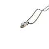 Plata de Ley 925 Europea y Americana Entrada de Lujo Nicho Cadena para Clavícula de Serpiente Nuevo Colgante de Collar con Cabeza de Serpiente Ojo Verde Moda de Lujo