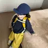 Roupa infantil 2026 outono novo estilo meninos estilo coreano simples e estilosa blusa de moletom de manga comprida com calça estilosa com letras da moda