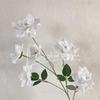 Arreglo Escénico de Flores Artificiales con 6 Cabezas de Rosa, Flores Artificiales para Decoración de Piso de Salón de Bodas, Flores Falsas para Decoración de Hotel y Hogar