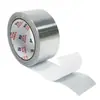 Cinta de Foil de Aluminio con Fibra de Vidrio Aislante, Resistente al Desgarro y a Altas Temperaturas, Adhesivo Fuerte Negro, Cinta de Foil de Aluminio Engrosada de 5 cm de Ancho