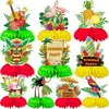 Decoración de Mesa de Panal con Temática Hawaiana Transfronteriza Suministros para Fiesta de Cumpleaños Decoración de Mesa de Fiesta de Cumpleaños Mesa