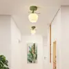 [Yan Xuan] Lámpara de pasillo de flor de lirio de los valles crema francesa, moderna, simple, creativa, para entrada de hogar, lámparas de techo