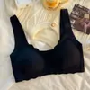 Calcinha/Sutiã 3D de Fechamento Frontal Sem Costura para Mulheres, Peça Única Sem Aro com Bojo Fixo, Push-up para Seios Pequenos, Sutiã Feminino