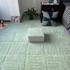 Tapetes de Chão Modernos Simples de Emenda para Uso Doméstico, Tapetes de Chão Resistentes a Manchas e Fáceis de Cuidar, Sala de Estar, Quarto, Tapetes de Chão Mistos e Combinados para Cabeceira