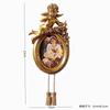 Marco de fotos de estilo europeo retro con relieve dorado, decoración de pared para casa de familia, luz artística de lujo tallada, colgante de pared para fotos