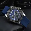 2024 Comercio Exterior Dunhuang Shang Aliexpress Venta Caliente Reloj para Hombre Correa de Acero Reloj de Cuarzo de 6 Manecillas Fabricante Mayorista