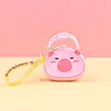 Monedero de Silicona Llavero Colgante Lindo Bolsa de Almacenamiento para Niños Bolsa para Llaves Monedero de Dibujos Animados Colgante de Billetera Pequeña