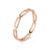 Anillo para Mujer de Acero de Titanio Hueco Estilo Lujo Ligero en Existencia Oro Rosa de 18K Anillo Tricolor para Mujer Moderno Europeo y Americano Estilo Europeo y Americano
