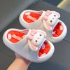 Sandalias y pantuflas de verano para niñas, diseño de princesas con dibujos animados, antideslizantes, para baño, lindas pantuflas de fondo suave para niños pequeños y medianos.