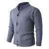 Suéter Cardigan para Hombre Estilo Chic Americano Patchwork Falso Dos Piezas Tejido de Punto de Alta Gama Perezoso Casual Deportivo Chaqueta de Pareja