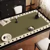 Mantel de Mesa de Comedor Estilo Francés de Lujo Ligero Modelo Nuevo 2025 Resistente al Agua a Prueba de Aceite Lavable Resistente al Calor Resistente a Altas Temperaturas Protector de Superficie de Mesa de Café