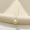 Colar Pingente de Pérola Gota d'Água Moda Luxo Leve, Acessório Versátil Simples e Estiloso de Nicho