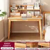 Estantería de Escritorio Mesa Integrada Habitación de Niñas Mesa de Computadora para el Hogar con Cajones Patas de Madera Maciza Pared Mesa de Estudio para Estudiantes