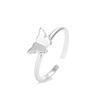 Anillo Abierto de Mariposa Pequeña Estilo Coreano Temperamento Simple Dulce Brillo Anillo de Mariposa Estudiante Femenino Regalo para Novia