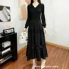 Miyake Miyake Moda Femenina Tallas Grandes Transfronteriza Europea y Americana Elegante Adelgazante Encaje Sencillo Elegante Vestido