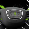 Adesivos decorativos de logotipo para volante de fibra de carbono modificado para Audi novo A4LA1A3A5A6LA7Q7Q5Q3A8