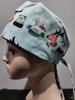 Gorro de Quirófano Gorro de Doctora Algodón Puro Estampado Gorro de Quirófano Estomatología Botón de Presión Palabra UCI Gorro de Enfermera