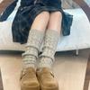 Calcetines de felpa de torsión completa de tres hilos para otoño e invierno para mujer, tejidos coreanos cálidos, calcetines japoneses, cubierta para piernas, venta al por mayor de fábrica