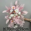 Accesorios de boda, flores artificiales, flores de seda, flores colgantes, soportes de fondo, flores de esquina, pantallas geométricas de arte de hierro, flores de pared de fondo, flores de esquina