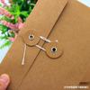 Saco de Armazenamento com Enrolar para Arquivos Envelope de Papel Kraft Atacado Envelope para Cartas de Amor Saco para Documentos Saco de Material Pode Ser Hot Stamped