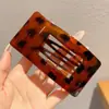 Nuevo Pasador de Flor con Estampado de Leopardo 2025 para Mujer, Pinza de Tiburón de Gama Alta al por Mayor, Pasador Estilo Coreano para Cabello Grueso, Accesorio para el Cabello