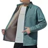 Camisa de Manga Larga para Hombre, Nuevo Estilo Primavera y Otoño 2026, Sin Planchar, Camisa Chaqueta de Gama Alta, Marca Trendy Casual Ropa de Trabajo Chaqueta