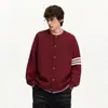 Suéter cárdigan de bloque de color con flor retorcida para hombre y mujer 2026 Nuevo Retro de Alta Gama Deportivo para Pareja Top de Punto Otoño Invierno