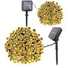 Luces de cadena solares para comercio electrónico transfronterizo luces navideñas luces para exteriores impermeables decoración de jardín luces de Navidad luces LED luces de alambre de cobre