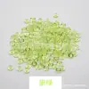 Bolsa de 2g de Slime Barro de Cristal Cuentas Planas Pequeñas Cuentas Sueltas Accesorios Cuentas Porosas No Porosas con Base Plana Semicircular Accesorios para Joyería DIY