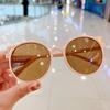 Óculos de sol infantis para meninas resistentes a UV fofos super fofos óculos de bebê para meninos com perna macia de silicone óculos de sol polarizados na moda