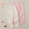 2 Pares Pantalones de Pijama para Bebé Niña Otoño e Invierno Tallas Pequeña y Mediana Niños Algodón Puro Lijado Pantalones de Otoño Ropa Interior para Niñas Leggings Estilo Japonés Nuevo Estilo