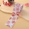 Fita de Juta Estampada de Natal Fita para Decoração de Casa de Ano Novo Decoração de Casamento de Natal Laço de Decoração de Juta