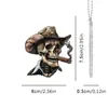 Nueva Diadema de Calavera de Vaquero Occidental 2D Transfronteriza Bolso de Acrílico con Puro Colgante Llavero