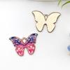 Explosiones transfronterizas Accesorios de moda europeos y americanos DIY Impresión en color Accesorios de mariposa Pendientes de aleación Collar Colgante
