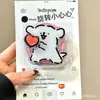 Soporte de Airbag para Cachorro de Acrílico Avatar de Mascota de Dibujos Animados DIY Retráctil Perezoso Soporte para Teléfono Móvil Modelo de Perro Corazón