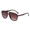 Gafas de sol de moda de doble haz, estilo aviador retro, polarizadas, con caja, para deportes de equitación, con parasol y espejo de conducción 8806