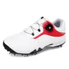 Sapatos de Golfe com Botão Giratório para Casais, Sola Removível Antiderrapante, Sapatos Profissionais para Esportes ao Ar Livre