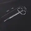 Tijeras de Acero Inoxidable Tijeras de Enseñanza Tijeras de Cirugía Estética Tijeras Rectas Redondas para Retirar Hilos de Gasa Quirúrgica Tijeras de Disección de Laboratorio