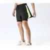 Pantalones Cortos Deportivos Casuales para Exteriores de Secado Rápido Directo de Fábrica Transpirables Alta Elasticidad Correr Baloncesto Entrenamiento Falsos de Dos Piezas Pantalones de Fitness