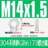 Acero Inoxidable 304 Gb/T6173 Tuerca de Tornillo de Tapa M10-M20 Hexagonal Rosca Fina Tuerca Delgada Anti-Óxido